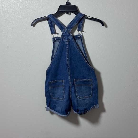 Jordache Girls Denim Blue Overall Shorts shortalls size M(7/8) - Picture 5 of 7